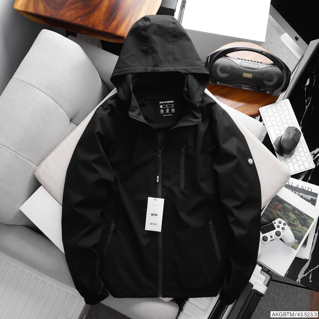Áo khoác gió nam BTM Studios chống nước, cản gió - Mã 12.523