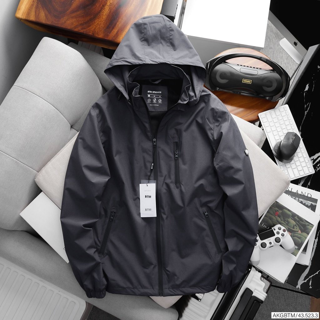 Áo khoác gió nam BTM Studios chống nước, cản gió - Mã 12.523