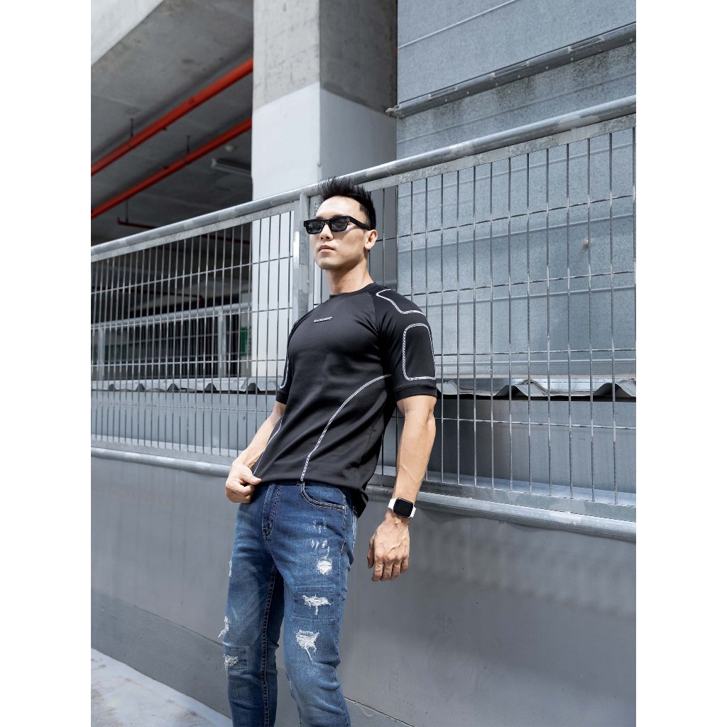 Áo Thun Nam Slim Active Body, Chất Vải Thun Polly 2D Thoải Mái, AT0069, SOMEHOW