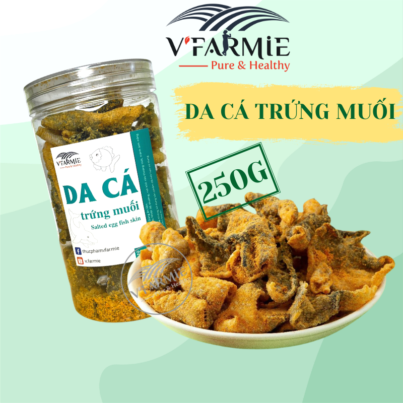 Da cá trứng muối hũ 250g - Loại 1 ngon tuyệt