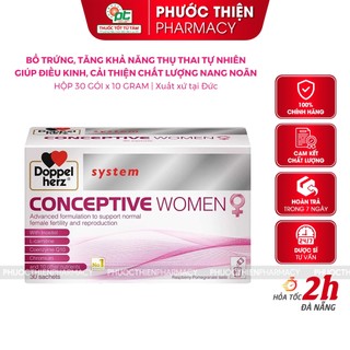 Bổ trứng hỗ trợ sinh sản Inositol Doppelherz Conceptive Women tặng khả năng thụ thai hộp 30 gói