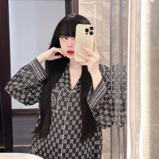Bộ Lụa Mặc Nhà Pijama Nữ Lụa Cao Cấp Mát Mềm Mịn ELSA PIJAMA