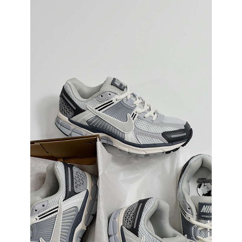 Giày Thể Thao Njke Vomero 5 Grey, giầy sneaker nam nữ siêu nhẹ phù hợp chạy bộ tập gym dáng sport