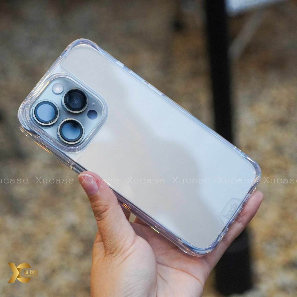 Ốp Hoda Crystal Pro  cho iP 15 pro , 15 ProMax , 14 Pro , 14 Pro Max , 13 Pro Max