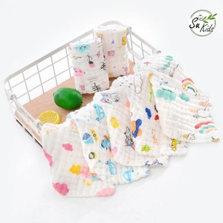 Khăn Mặt Xô 6 Lớp Rửa Mặt Cho Bé