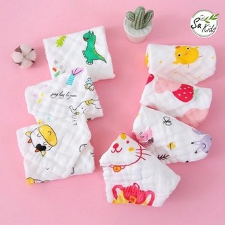 Khăn Mặt Xô 6 Lớp Rửa Mặt Cho Bé