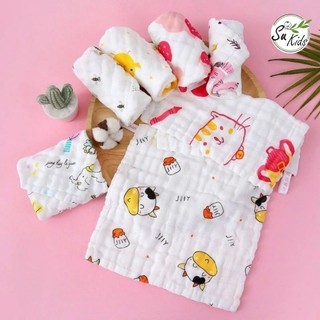 Khăn Mặt Xô 6 Lớp Rửa Mặt Cho Bé