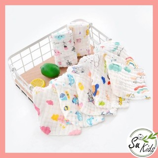 Khăn mặt xô 6 lớp rửa mặt cho bé