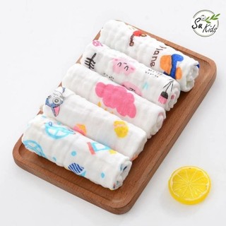 Khăn Mặt Xô 6 Lớp Rửa Mặt Cho Bé