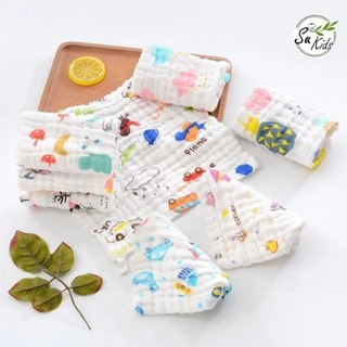 Khăn Mặt Xô 6 Lớp Rửa Mặt Cho Bé