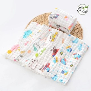 Khăn Mặt Xô 6 Lớp Rửa Mặt Cho Bé