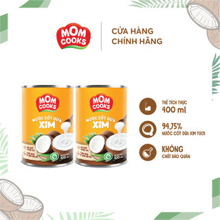 (TIỆN LỢI CHO MẸ) Combo 02 Lon Nước cốt dừa Xim Mom Cooks dung tích 160/400ml - COCOXIM - YOOSOO MALL