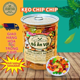 Kẹo Dẻo Chip Chip Trái Cây Lon 500gr [FREE SHIP] TỪ ĐƠN 50K, [Loại Đặc Biệt] Hàng Ngon Nhà Làm