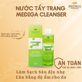 Nước Tẩy Trang Dịu Nhẹ Không Chứa Cồn Làm Sạch Sâu, Dịu Da, Không Gây Kích Ứng - MEDIGA Chính Hãng 250g