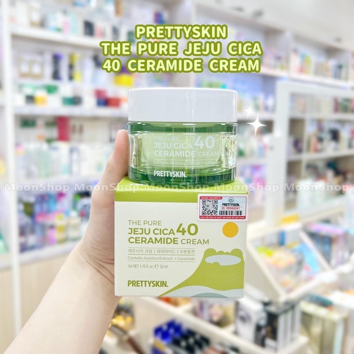 Kem Dưỡng Trắng Da Chiết Xuất Rau Má Pretty Jeju Cica 40 – LQ017