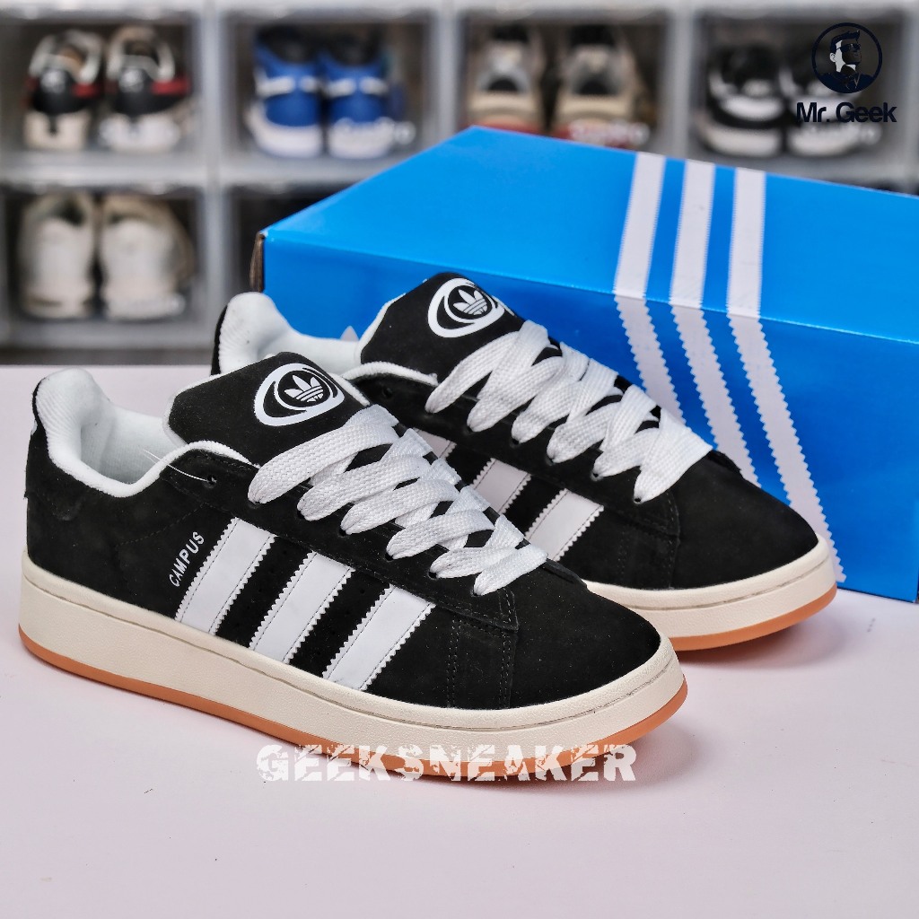 Giày Sneaker cổ thấp - AD CAMPUS BLACK WHITE GUM