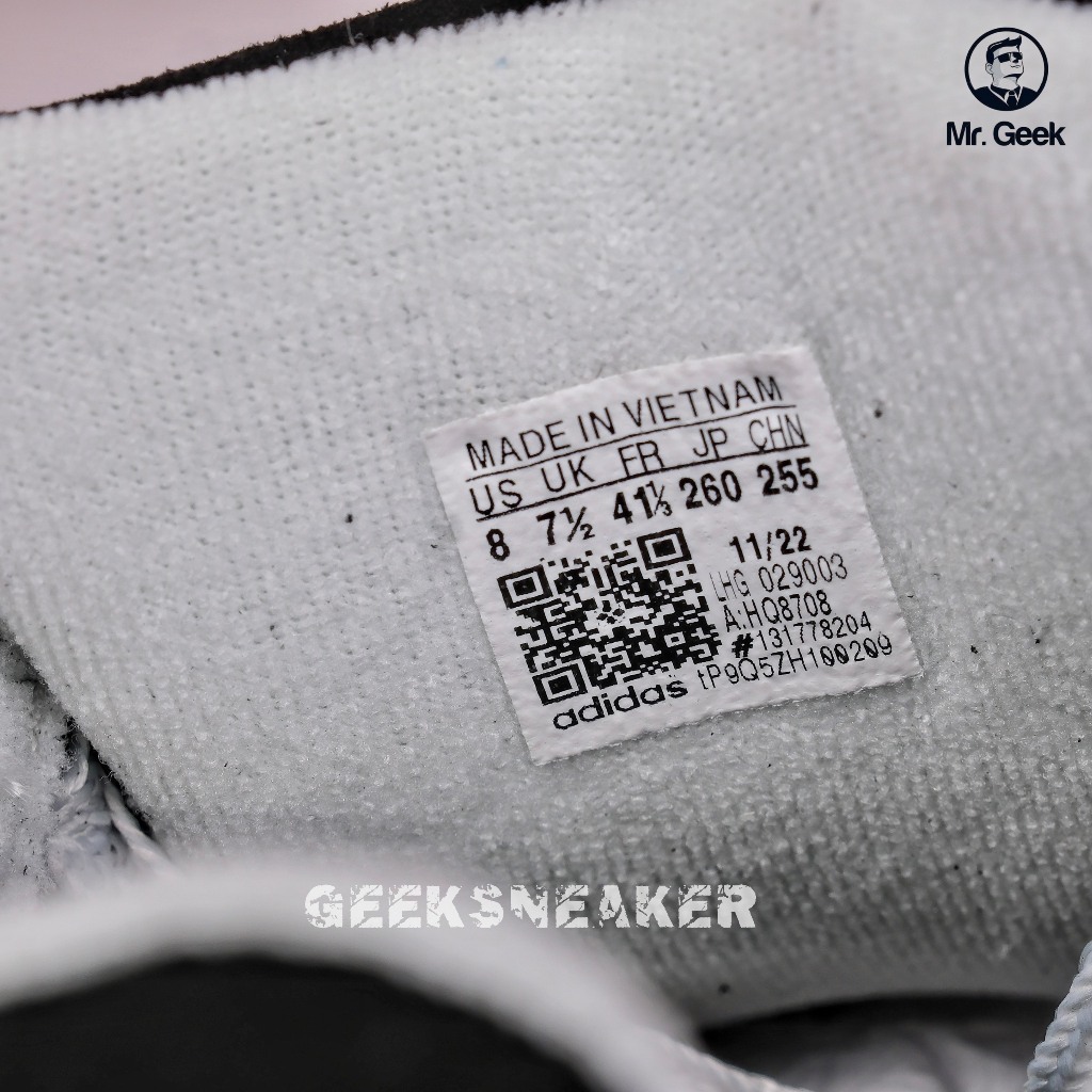 Giày Sneaker cổ thấp - AD CAMPUS BLACK WHITE GUM