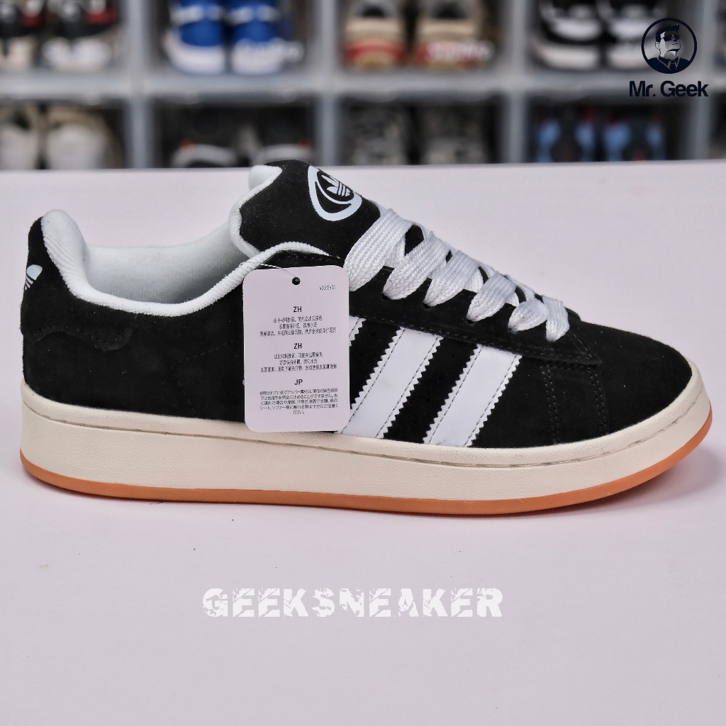 Giày Sneaker cổ thấp - AD CAMPUS BLACK WHITE GUM