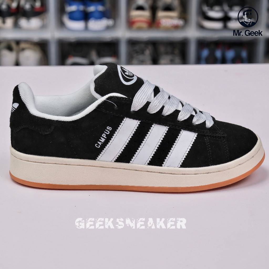 Giày Sneaker cổ thấp - AD CAMPUS BLACK WHITE GUM
