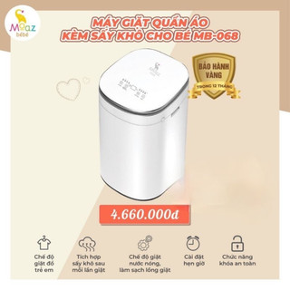 Máy giặt mini kèm sấy moaz bebe mb 068 - bảo hành chính hãng