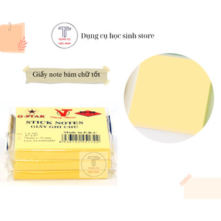 Giấy ghi chú/ giấy note gs36 hiệu gstar xấp 100 tờ
