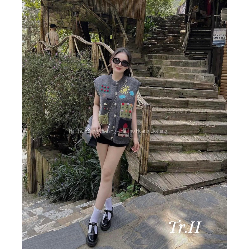 Áo len Gile hoạ tiết QCl1