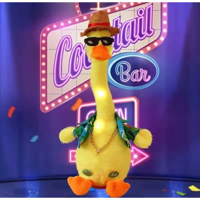 Đồ chơi vịt nhồi bông biết nhảy múa, hát và nhại giọng nói cho bé