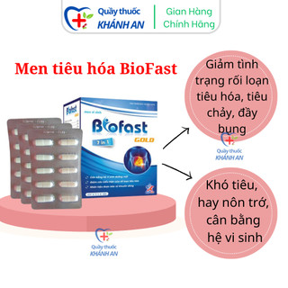 Men tiêu hóa bổ sung lợi khuẩn cho đường ruột Biofast gold hộp 10 vỉ