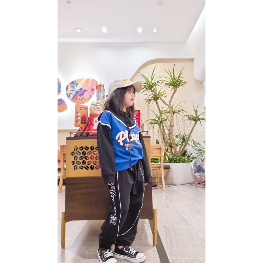 Bộ hoodie nỉ da cá bé trai bé gái size 15 đến 21kg hàng Quảng Châu cao cấp