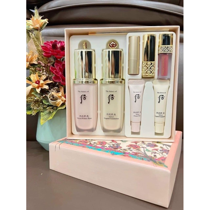 Kem Lót Kem Nền Velvet Whoo full size 40ml tách set
