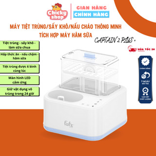 Máy tiệt trùng sấy khô nấu cháo tích hợp hâm sữa CAPTAIN 2 PLUS Fatzbaby FB4316SL