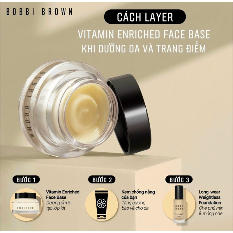 Kem lót dưỡng ẩm Bobbi Brown Vitamin Face Base