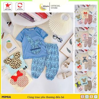 Bộ Quần Áo Trẻ Em  Minky Mom Tay Ngắn Quần Dài Thun Lạnh Bé Gái, Bé Trai 6-24Kg,Mặc Hè Cho Bé 0-6 Tuổi - MIMIA