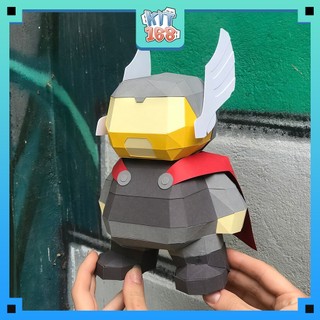 Mô hình giấy Anime Game Chibi Thor mập - Marvel