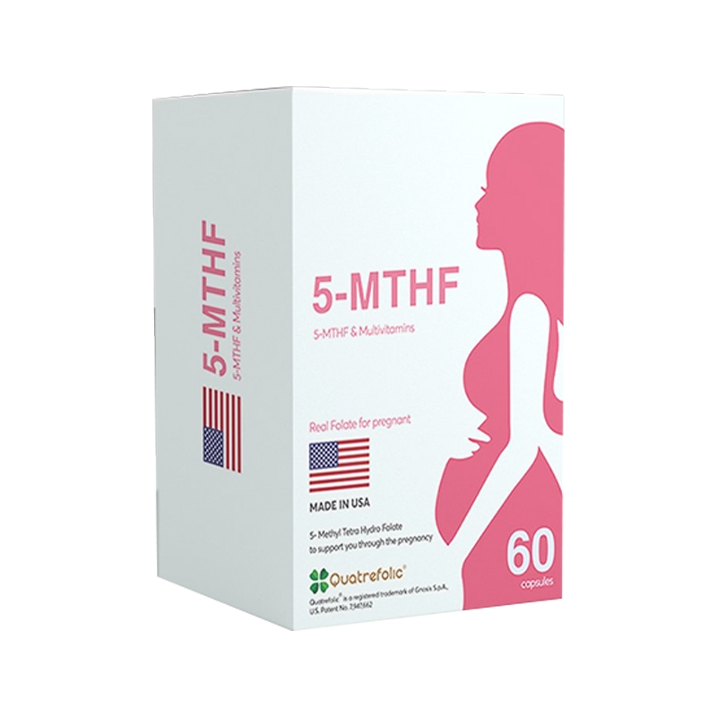 5 – MTHF &amp; Multivitamin hộp 30 viên nang Quatrefolic Mỹ