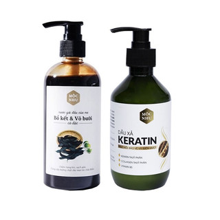 Dầu Gội, Xả Thiên Nhiên Ngừa Rụng Tóc Mộc Nhu Bồ Kết Và Vỏ Bưởi 300ml