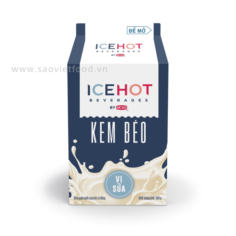 Kem béo vị sữa ICEHOT hộp 500gr