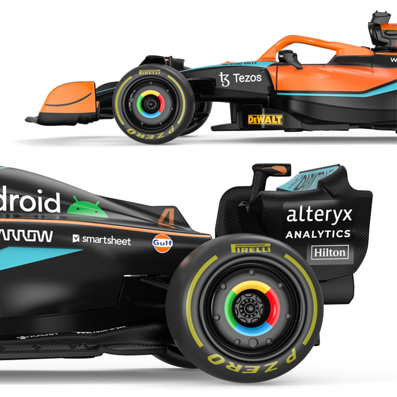 Mô hình siêu xe F1 McLaren MCL36 2022 tỷ lệ 1:24 , xe đua ô tô cao cấp làm bằng kim loại có đèn Led và âm thanh động cơ