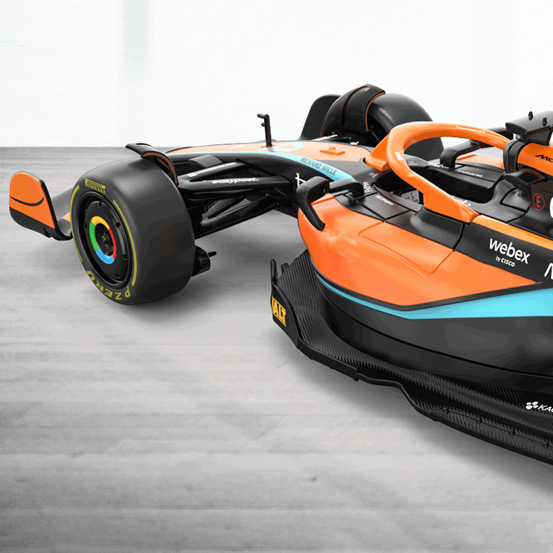 Mô hình siêu xe F1 McLaren MCL36 2022 tỷ lệ 1:24 , xe đua ô tô cao cấp làm bằng kim loại có đèn Led và âm thanh động cơ