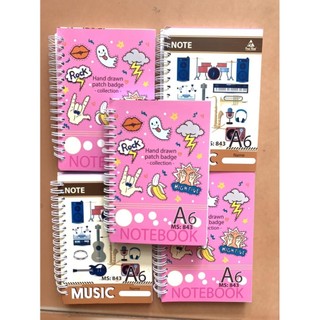 Sổ lò xo a7 a6 , sổ tay mini bỏ túi nhiều hình dễ thương