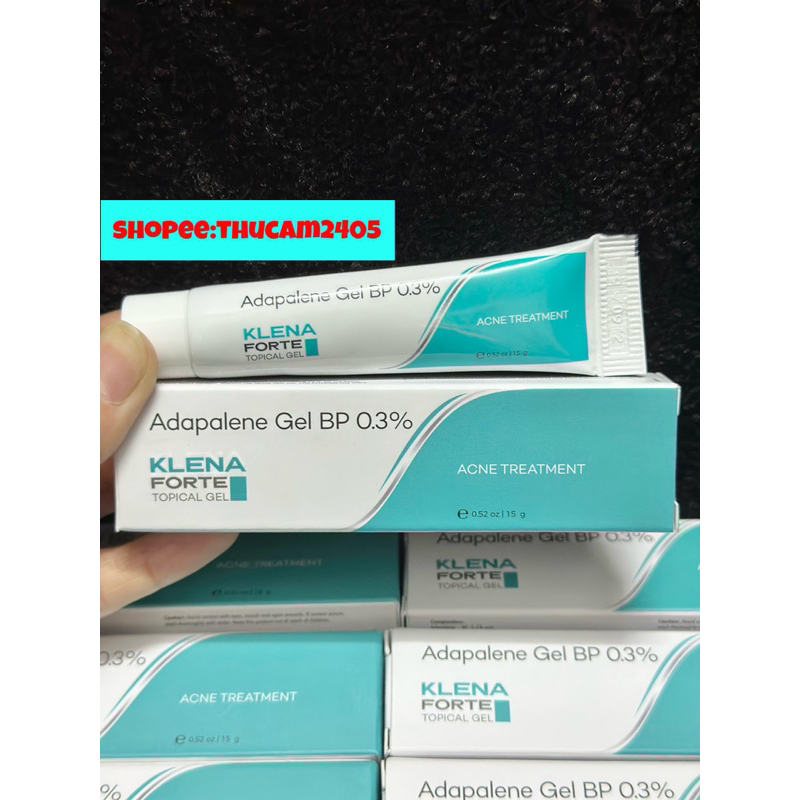 Gel KLENA Forte Adapalene 0.3% giảm mụn, chống lão hóa .