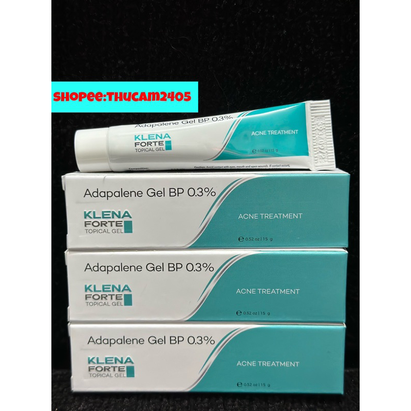 Gel KLENA Forte Adapalene 0.3% giảm mụn, chống lão hóa .