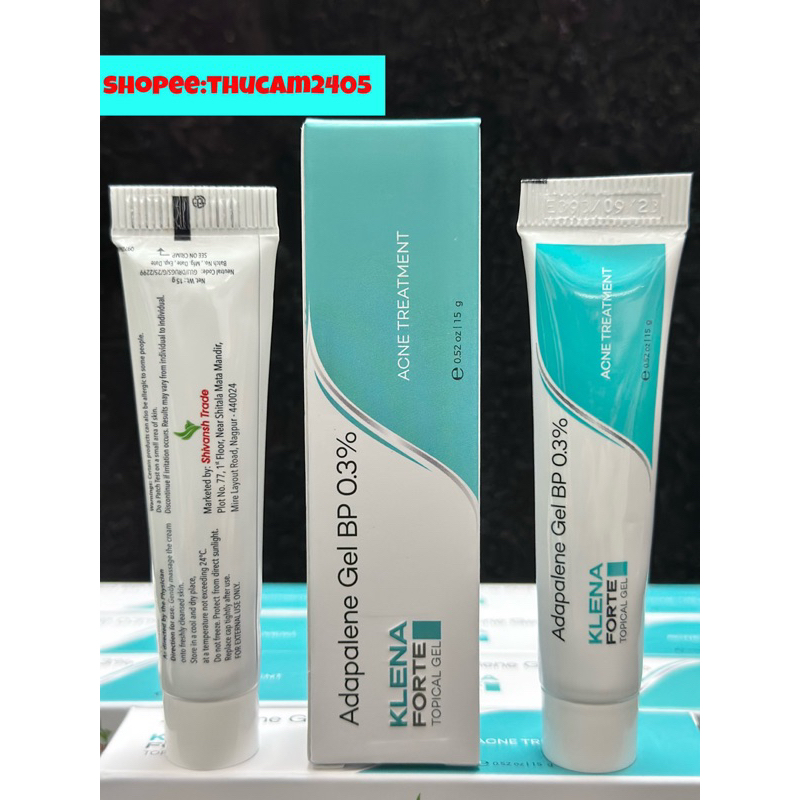 Gel KLENA Forte Adapalene 0.3% giảm mụn, chống lão hóa .