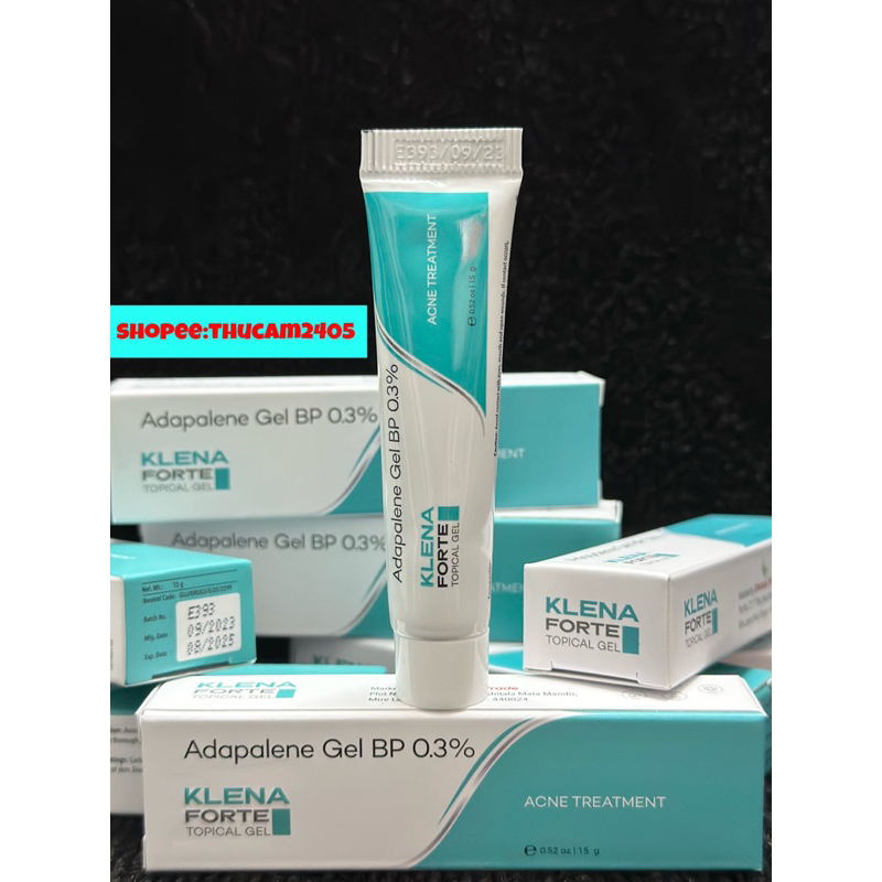 Gel KLENA Forte Adapalene 0.3% giảm mụn, chống lão hóa .