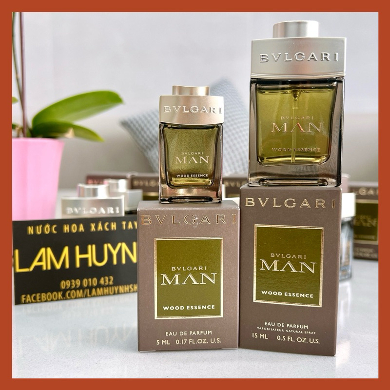 Nước hoa mini BVL MAN WOOD ESSENCE edp 5ml - 15ml