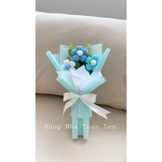 [Quà tặng] BÓ HOA LEN HANDMADE XINH XẮN (30*20cm)