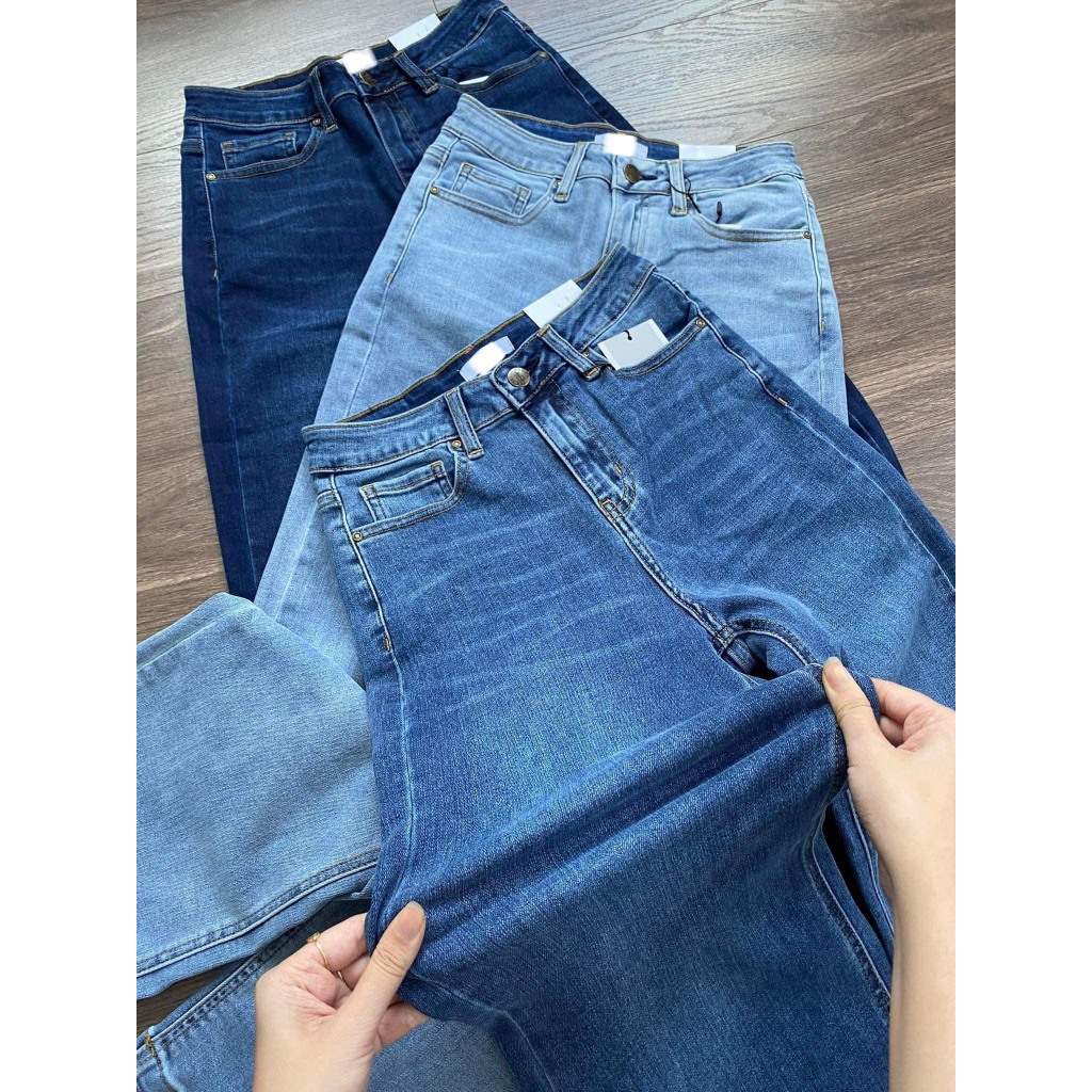 Quần jean nữ ZR ống rộng suông hàng VNXK size 26-30