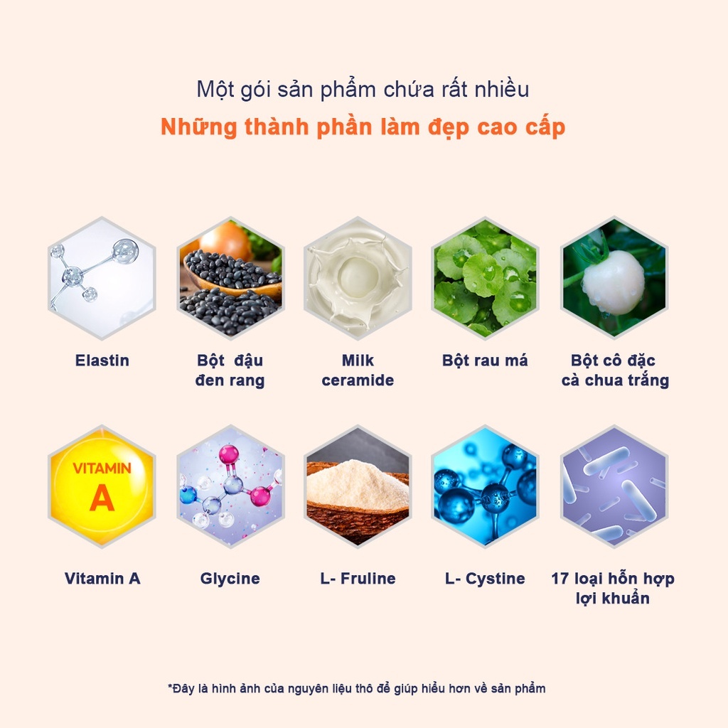 Bột uống BB LAB Glutathione 1200mg và Vitamin C 110mg làm trắng da, mờ nám, giảm thâm mụn bblab bb lab