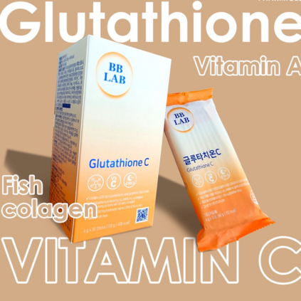 Bột uống BB LAB Glutathione 1200mg và Vitamin C 110mg làm trắng da, mờ nám, giảm thâm mụn bblab bb lab