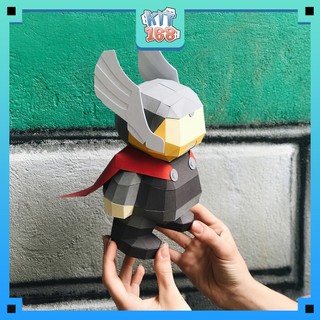 Mô hình giấy Anime Game Chibi Thor mập - Marvel